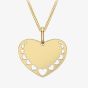 9ct Yellow Gold Cut-Out Heart Necklace 1.68.5599
