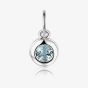 9ct White Gold 0.17ct Aqua Birthstone Bubble Charm NTCH409AQ-9WG