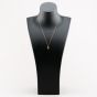 9ct Yellow Gold Cubic Zirconia Set Open Work Pendant Necklace GPD137