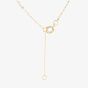 9ct Yellow Gold Cubic Zirconia Open Heart Necklace 1.19.2744