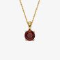 9ct Yellow Gold Garnet January Birthstone Loose Pendant GP2189