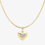 9ct Yellow Gold Diamond Heart Pendant GP2402 GN141