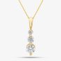 9ct Gold Cubic Zirconia Trilogy Pendant 1.62.4114