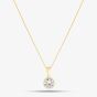 9ct Yellow Gold Cubic Zirconia Necklace 1.61.3852