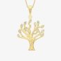 9ct Yellow Gold Cubic Zirconia Tree of Life Necklace 1.68.4472