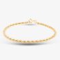 9ct Yellow Gold 7 Inch Rope Chain Bracelet 1.22.0171