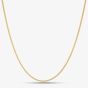 9ct Yellow Gold 16inch Light Filed Curb Chain G12FC16