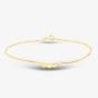 9ct Yellow Gold 9 Inch Heart Twist Curb Chain Anklet 1.23.1814
