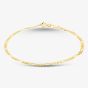 9ct Yellow Gold 7.5 Inch Fine Figaro Chain Bracelet SFFP-240-9Y-7.5