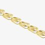 9ct Yellow Gold 7.5 Inch Multi Leaf Chain Bracelet BBE019Y