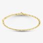 9ct Yellow Gold 7 Inch Oval Link Chain Bracelet BBE020Y