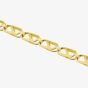 9ct Yellow Gold 7 Inch Oval Link Chain Bracelet BBE020Y