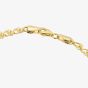 9ct Yellow Gold 7 Inch Multi Open Hearts Chain Bracelet BBE021Y