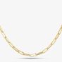 9ct Yellow Gold 18 Inch Oval Link Belcher Chain HPPC-270-9Y-18