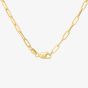 9ct Yellow Gold 18 Inch Oval Link Belcher Chain HPPC-270-9Y-18