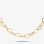 9ct Yellow Gold 16-18 Inch Open Heart Chain HMHC-500-9Y-EX/16-18