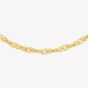 9ct Yellow Gold Diamond Cut Twist Curb Chain 1.13.0463