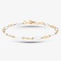 9ct Yellow Gold Two Colour Infinity Link Bracelet GBR61