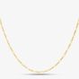9ct Gold 1.8mm Diamond-Cut 18 Inch Figaro Chain 1.15.0034
