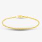 9ct Yellow Gold 7.5 Inch Rope Chain Bracelet 1.29.8472