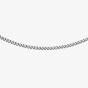 9ct White Gold 16-18 Inch Diamond Cut Curb Necklace 5.13.0620