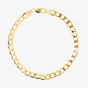 9ct Yellow Gold 8.5 Inch Curb Chain Bracelet HC150 8.5