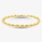 9ct Yellow Gold 7.5 Inch Rope Chain Bracelet CUL085-7.5