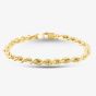 9ct Yellow Gold Thick Rope Chain Bracelet HLRP-500-9Y-8.5
