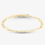 9ct Yellow Gold 7.5 Inch Figaro Chain Bracelet SCFP-520-9Y-7.5