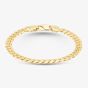 9ct Yellow Gold 8.75 Inch Cuban Link Curb Chain Bracelet CB050-8.75