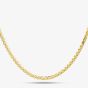 9ct Yellow Gold 18 Inch Diamond Cut Belcher Chain Necklace SQB050-18