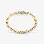 9ct Yellow Gold 7.5 Inch Curb Chain Bracelet HCOC-580-9Y-7.5