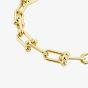 9ct Yellow Gold 7.5 Inch Fancy Bar Ball Chain Bracelet HBGT-850-9Y-7.5