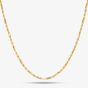 9ct Yellow Gold 18 Inch Figaro Rope Chain SRFC-210-9Y-18