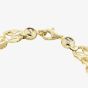 9ct Yellow Gold 7.5 Inch Stamped Shell Link Bracelet HSLB-850-9Y-7.5