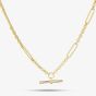9ct Yellow Gold 18 Inch Albert Figaro Chain HFTC-420-9Y-18