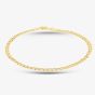 9ct Yellow Gold 7.5 Inch Curb Chain Bracelet HC070 7.5
