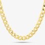 9ct Yellow Gold 24 Inch Flat Curb Chain Necklace FF100-24