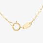 9ct Gold Double Circle Drop Necklace GN298