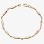 9ct Gold Marquise Bracelet GB456