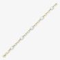 9ct Two Colour Gold Open Marquise Link Bracelet BR602-07