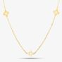 9ct Yellow Gold Flower Necklace CN115-18