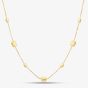 9ct Yellow Gold Polished Square Link Necklace CA011-17