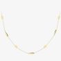 9ct Yellow Gold Marquise Teardrop Chain Necklace CN172-17