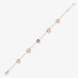 9ct Rose Gold Amethyst and Rose Quartz Bracelet CN554-07