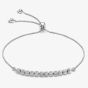 9ct White Gold Adjustable Box Chain Bracelet 5.29.7399