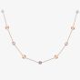 9ct Rose Gold Amethyst and Rose Quartz Necklace CN554-17