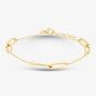 9ct Yellow Gold Double Open Oval Link Bracelet CN686-07