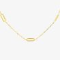 9ct Yellow Gold Paper Link Necklace 1.10.0484