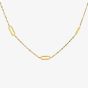 9ct Yellow Gold Paper Link Necklace 1.10.0484